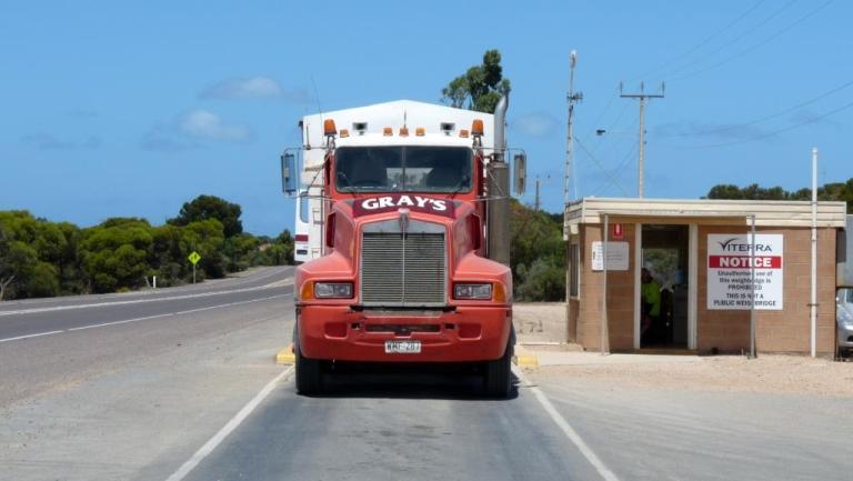 Roadtrain in Ceduna